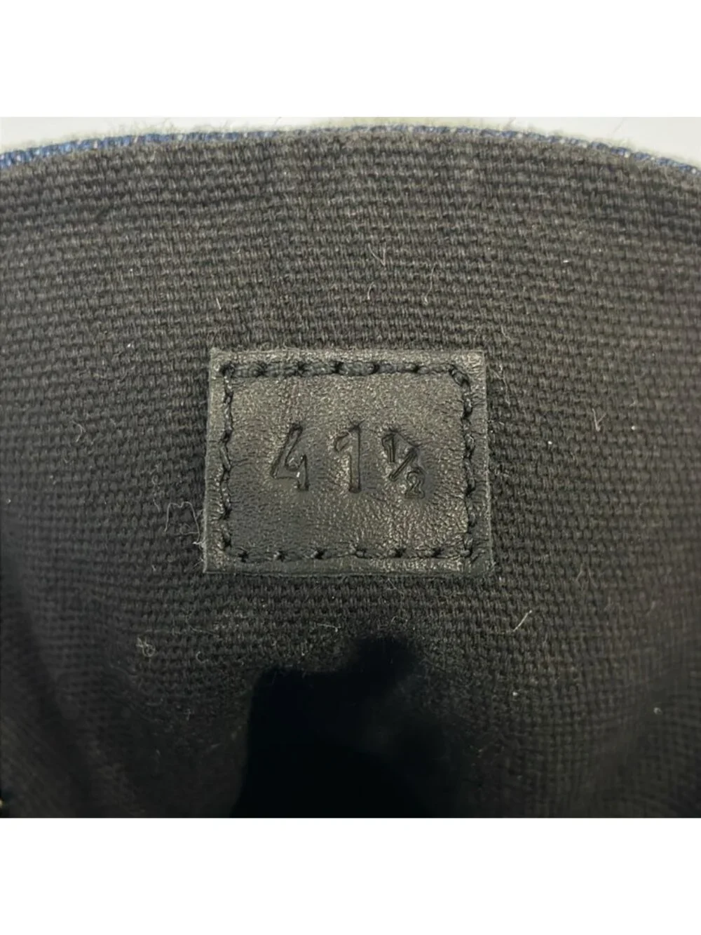 Hermes Climb Denim High Cut Sneakers 41.5 Indigo